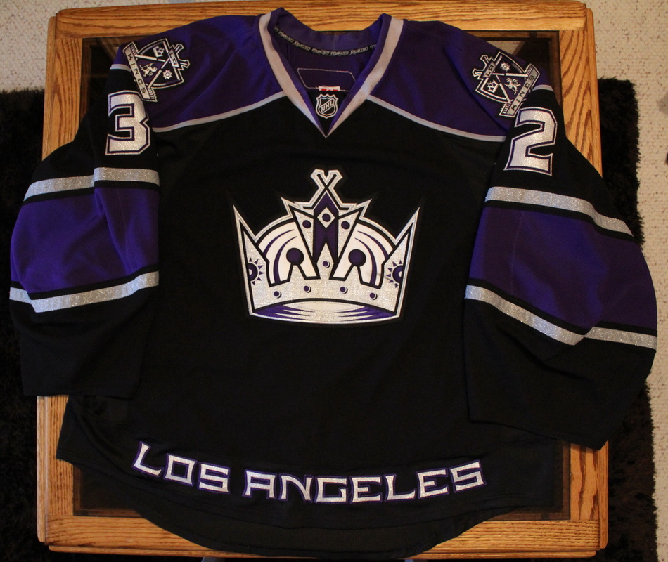 JONATHAN QUICK 13'14 Cup Season Los Angeles Kings Set 1 Game Worn Used  Jersey
